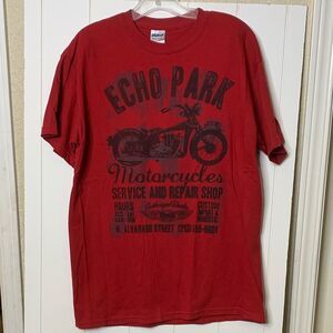 Echo Park Motorcycles T-Shirt, red, men’s medium